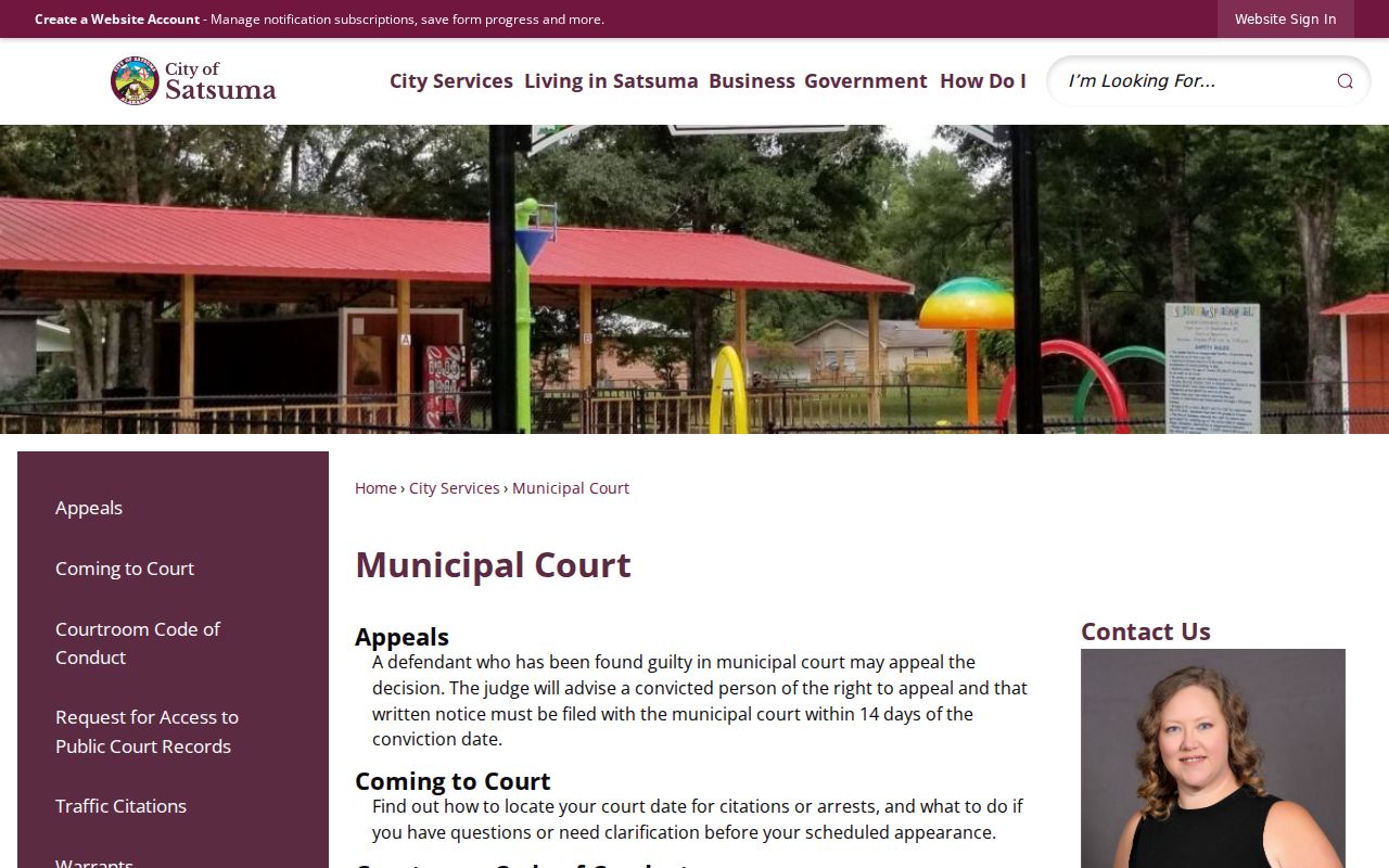 Satsuma Municipal Court official information